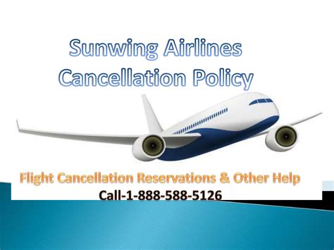 sunwing cancellation policy.